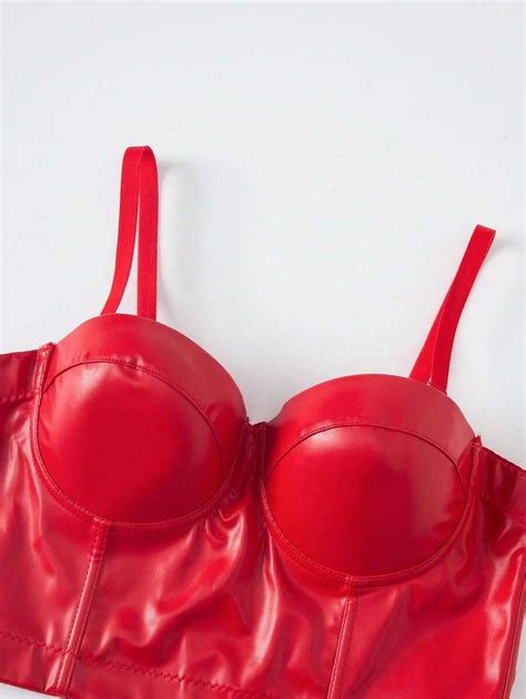 Women S Sexy Red Corset Bra Lingerie Shein Usa