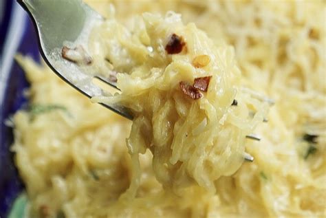 Creamy Garlic Spaghetti Squash A Healthy Makeover