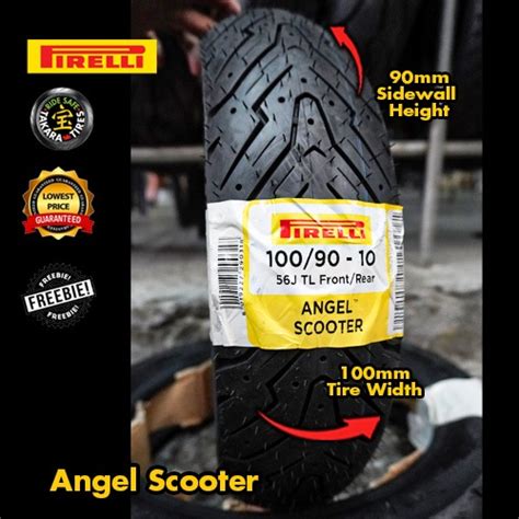 Pirelli Tire Angel Scooter By Takara Free Sealant Valve Sticker