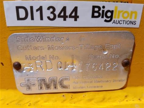 Fmc Sidewinder Ditcher Bigiron Auctions