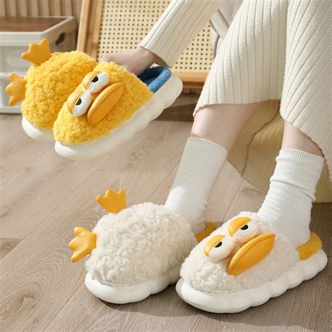 Cute Duck Home Warm Slippers Miggon