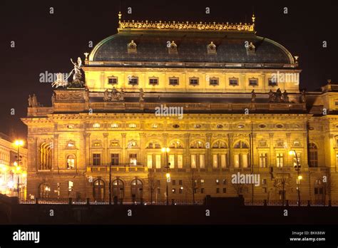 National Theatre Národní Divadlo Prague Czech Republic Stock Photo