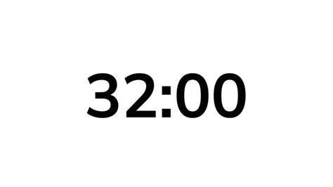 35 Second Countdown Timer On White Background 39859507 Stock Video At