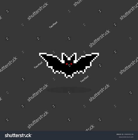 Pixel 8 Bit Bat Animal Game Stock Vector Royalty Free 2060042138