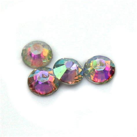 Buy 750 Pcs Set 3mm Flatback Crystal AB 14 Facets Resin Round