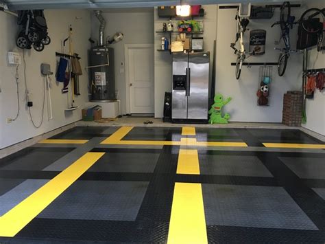 Creative Garage Floor Design With Racedeck Garage Flooring Garage