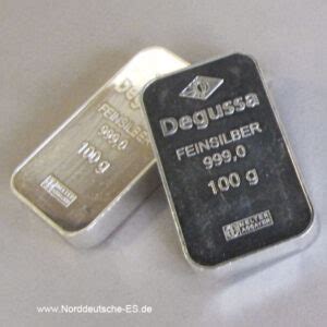 Silberbarren G Degussa Nes Edelmetallshop