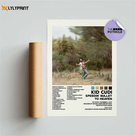 Kid Cudi Poster Speedin Bullet To Heaven Poster Album Cover Poster