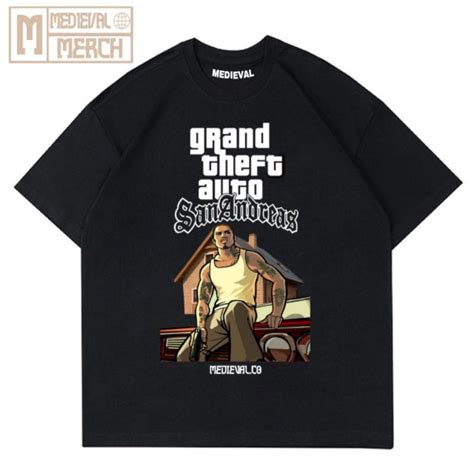 Jual Kaos Baju Gta San Andreas Vintage Nostalgia Tshirt Oversize