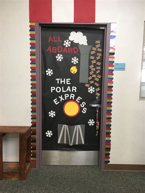 The Polar Express Classroom Door Classroom Christmas Decorations