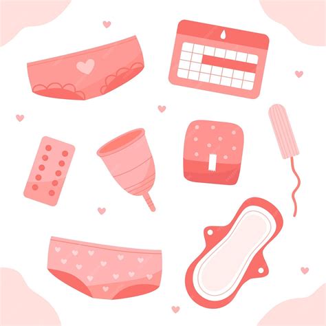 Free Vector Feminine Hygiene Products