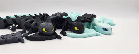 FLEXI TOOTHLESS & LIGHT FURY by FilliFuu | Printables Store