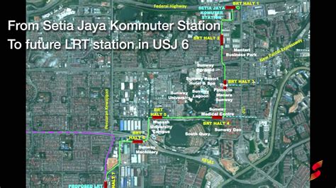 Elevated Bus Rapid Transit Sunway Line Youtube