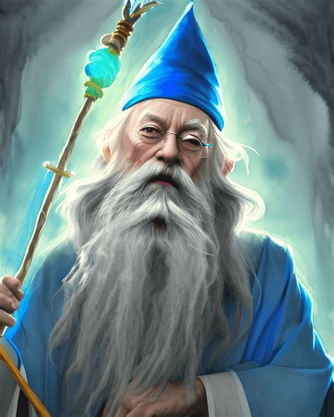 Old Wizard by Greg Rutkowski · Creative Fabrica