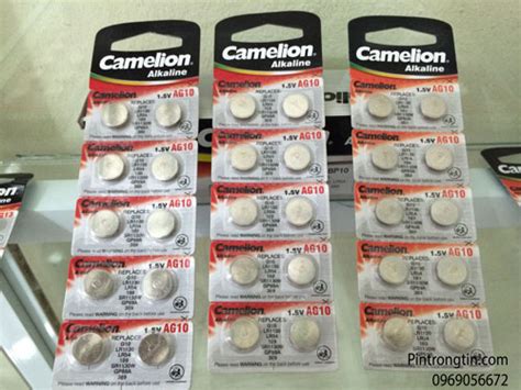 Pin AG10 Camelion, Pin LR1130, LR54, 189 Alkaline 1.5v