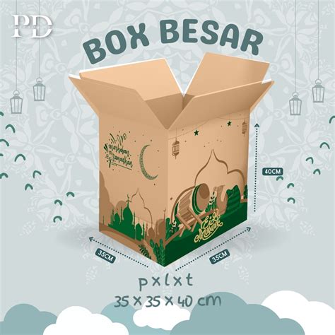 Jual BOX BESAR Besar Kardus Box Tas Lebaran Box Parcel Dus Idul