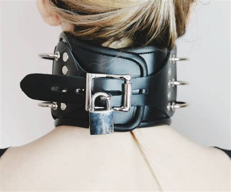 Premium Model Wide Posture Neck Collar Fetish Bondage Bdsm Etsy