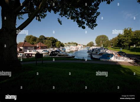 Beccles Quay Suffolk River Waveney Stock Photo - Alamy