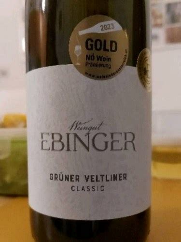 Ebinger Classic Grüner Veltliner Vivino US