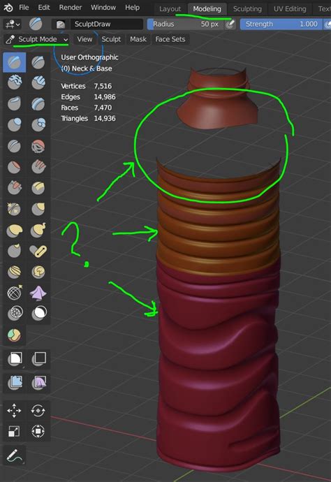 modeling - Sculpting isn't working ONLY on parts of the mesh ...