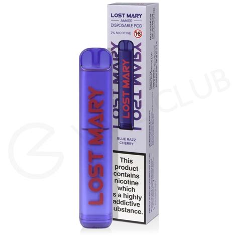 Blue Razz Cherry Lost Mary AM600 Disposable Vape