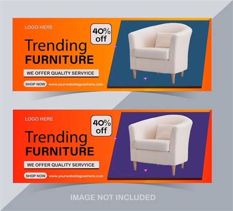 Premium Vector Creative Furniture Sale Facebook Cover Banner Template