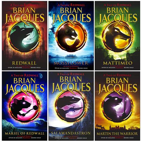 Redwall Book Series 1 To 6 Books Collection Set By Brian Jacques By