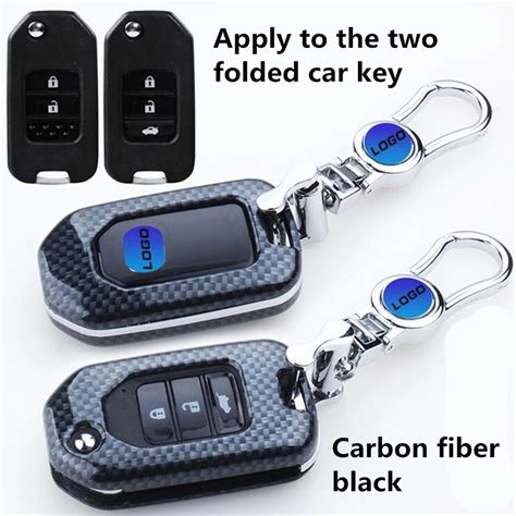 2017classic style Car key cover For Honda Key carbon fiber style Car ...