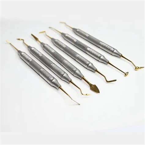 Pyrax Polodent Composite Instruments Kit With Gold Titanium Coated