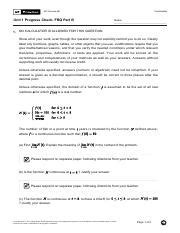 Unit B Mc Pdf Ap Calculus Ab Scoring Guide Unit Progress Check