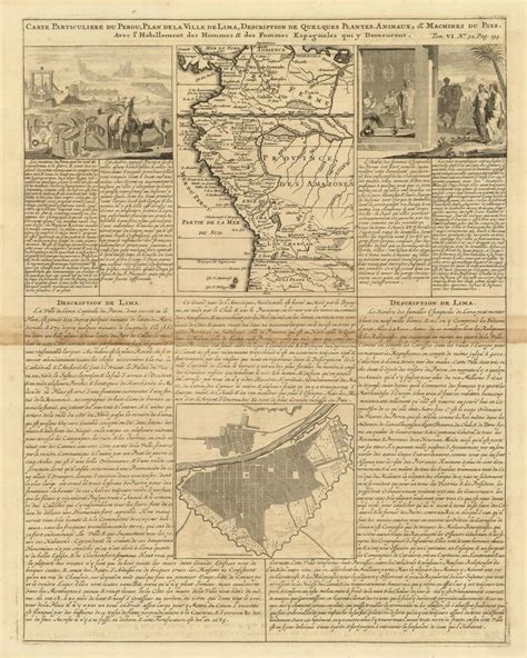 Carte Particuliere Du Perou Plan De La Ville De Lima Description De