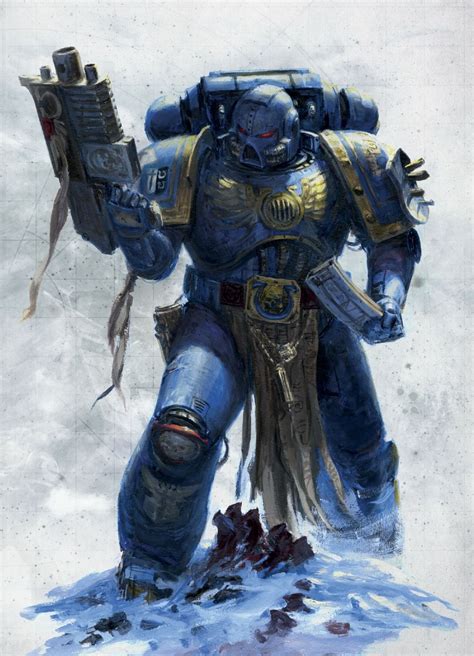 Warhammer 40k Artwork — Ultramarine By Paul Dainton Warhammer 40k