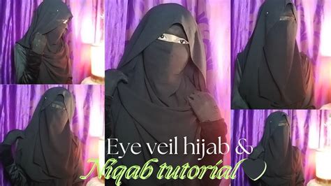 2 Style Eye Veil Hijab And Niqab Tutorial🖤 Easy And Unique Veil Hijab Tutorial Full Coverage Youtube