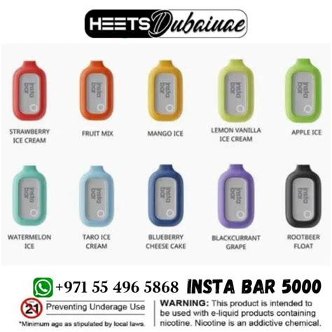 New Insta Bar Disposable 5000 Puffs In Dubai Uae