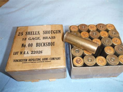 Winchester Wwii 12 Ga All Brass 00 Us Military For Sale At 12538923