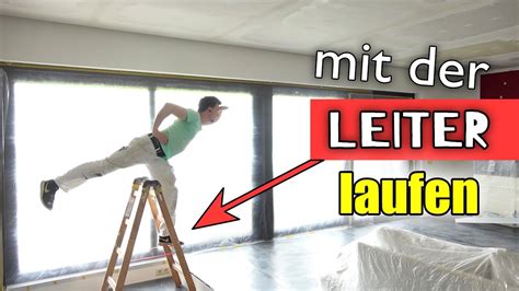 Mit Der Leiter Laufen So Machts Der Maler Youtube