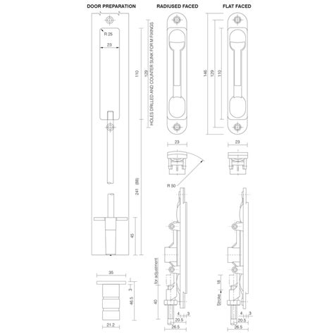 Axim Flush Bolts Doorspares