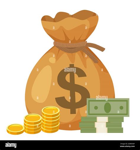 Money Bag Cartoon High Resolution Stock Photography and Images - Alamy