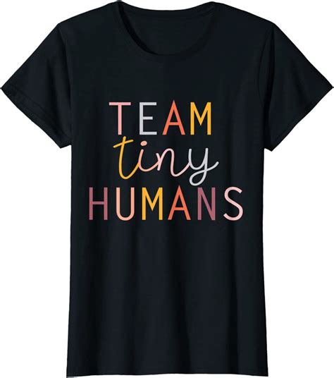 NICU Nurse ICU Neonatal Boho Colorful Retro Team Tiny Humans T Shirt