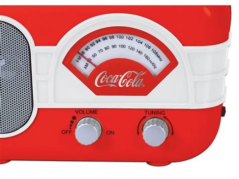 Coca Cola Vintage AM FM Radio W AUX Input