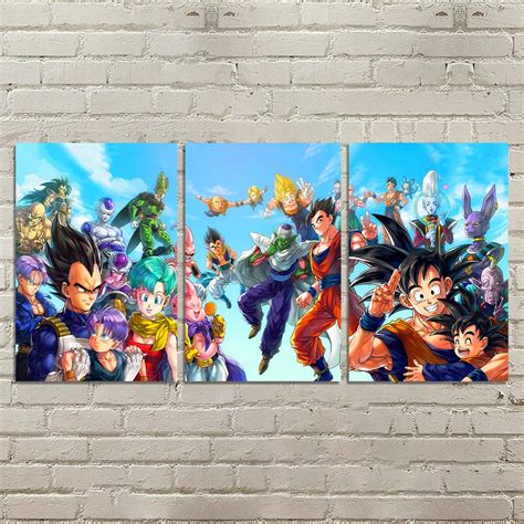 Placa Decorativa Mdf Dragon Ball Kit Placas Z Super Goku Gt