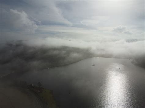 Early morning at Ladybower Reservoir - Photos by Drone - Grey Arrows ...