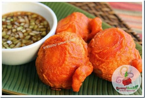 Kwek Kwek And Tokneneng Filipino Orange Tinged Battered Chicken And Quail