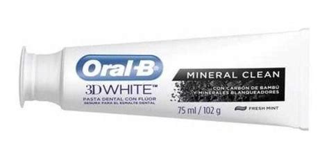 Kit 3 Pasta De Dente Preta Oral B 3d White Mineral Clean Oral B