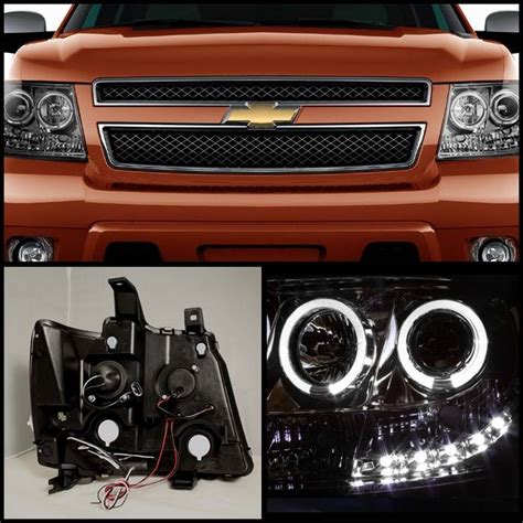 Chevrolet Avalanche Spyder Projector Headlights Led Halo Led