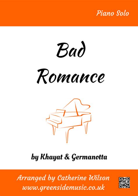 Bad Romance Arr Catherine Wilson By Lady Gaga Sheet Music For Piano