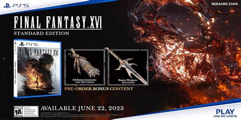 Final Fantasy Xvi Special Edition Pre Order Bonus Content Revealed