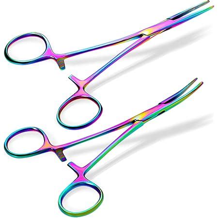 Amazon Set Of 2 Multi Color Rainbow Mosquito Hemostat Forceps 3 5