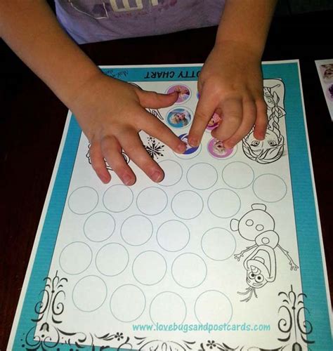 FROZEN Potty Chart {Free Printable} + Potty Training Tips - Lovebugs ...