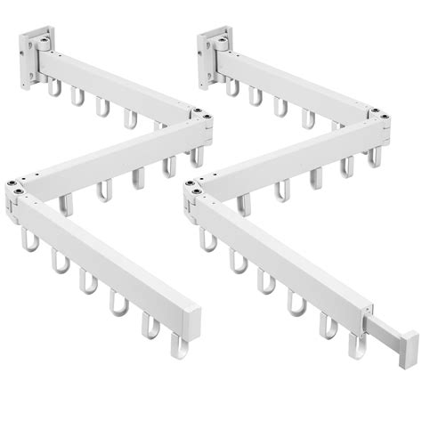 Ivy Bronx A Set Of 2 Wall Mounted Laundry Room Racks For Drying Clothes